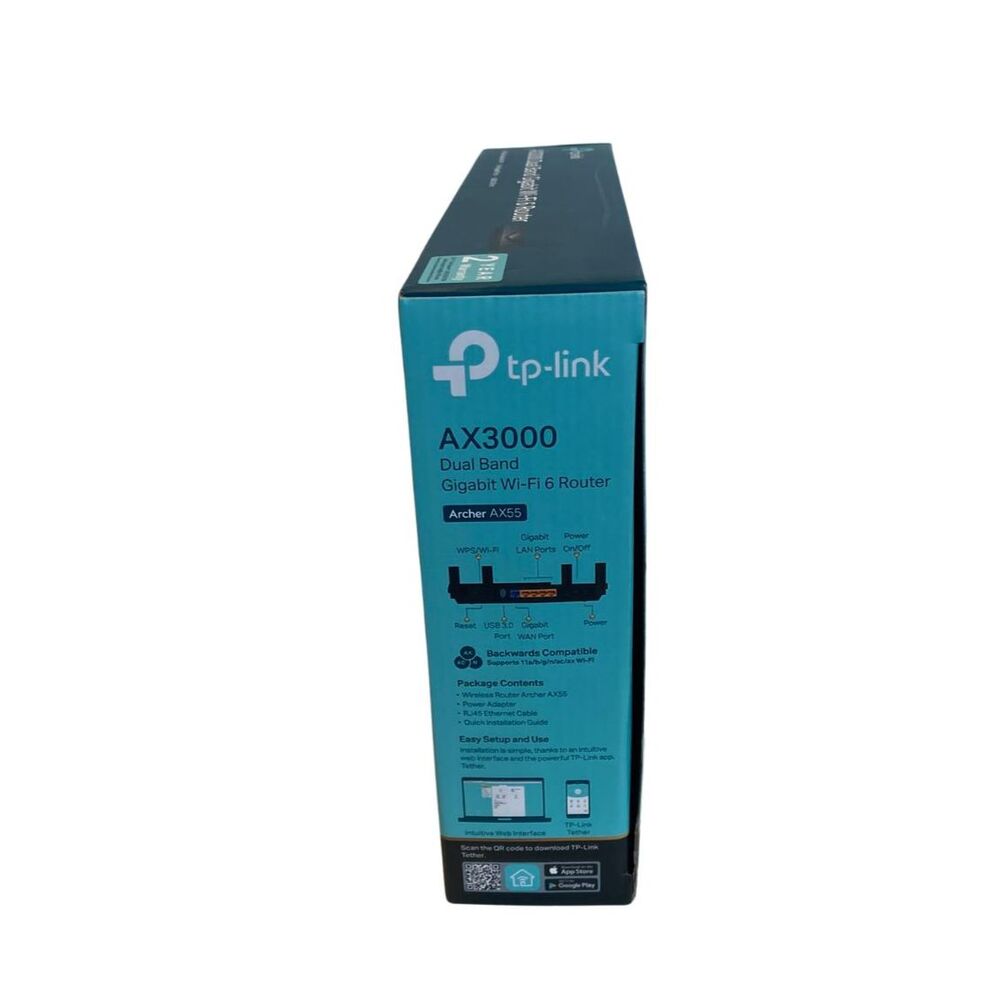 TP-Link AX3000 Dual Band WiFi 6 Router Gigabit Wireless Internet Open Box - Picture 3 of 5